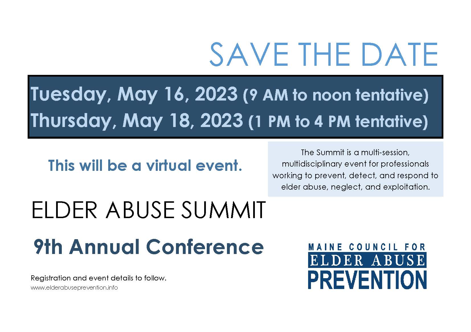 2023 Summit Save the Date